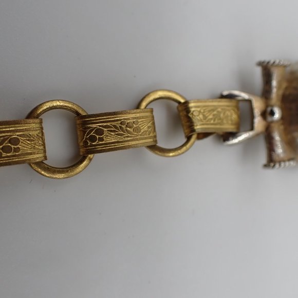 Vintage Roman style Intaglio figure head 3 piece necklace set! - Picture 4 of 9